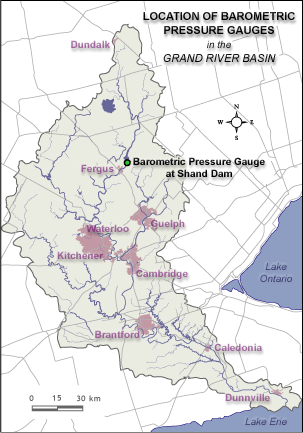 Location of Barometric Pressure Gauges